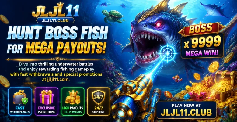 Fishing game table view with bright arcade style
